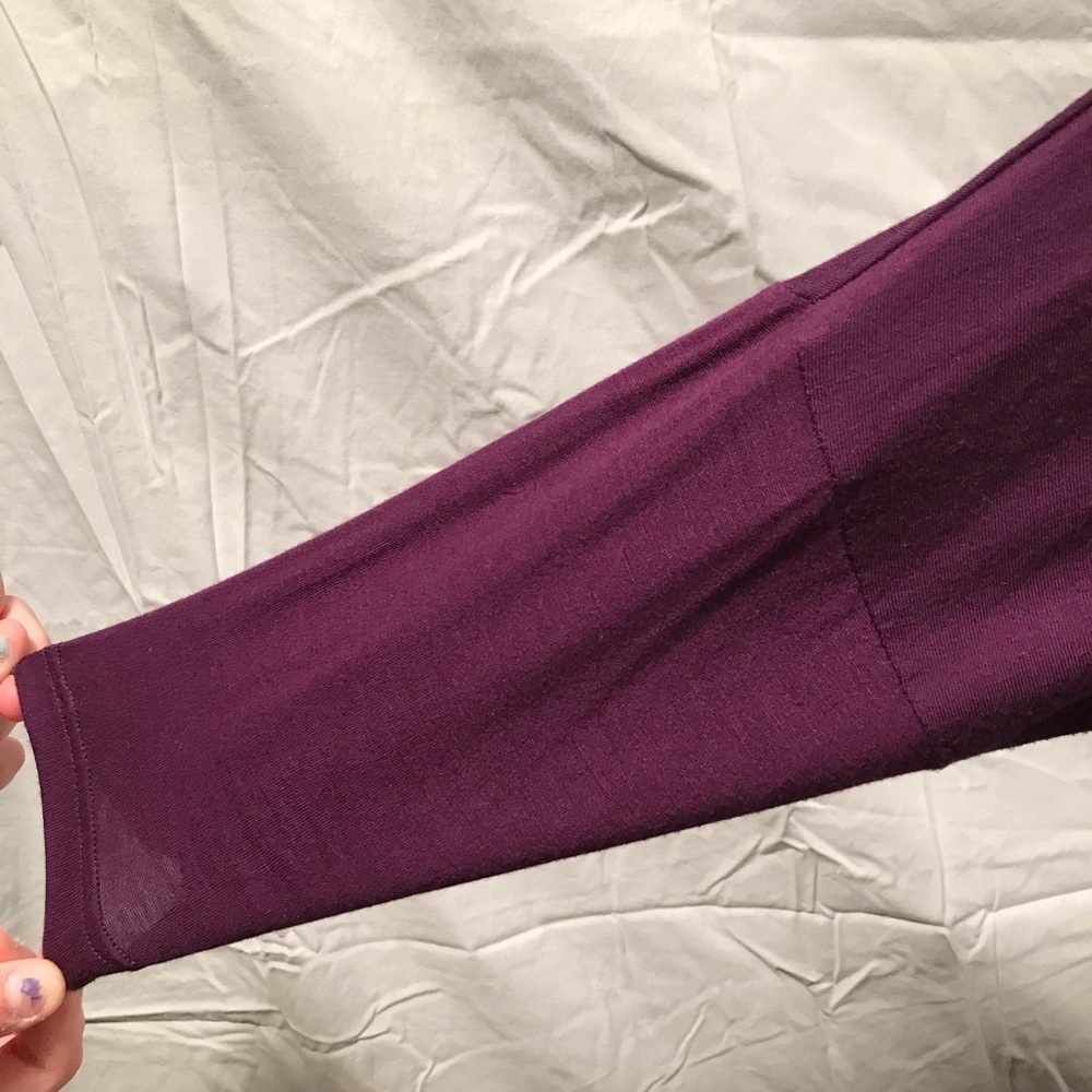 🆕💜NEW BOUTIQUE VERSATILE PURPLE DOLMAN TUNIC DRESS SZ S BY MOA 💜 - Picture 4 of 12